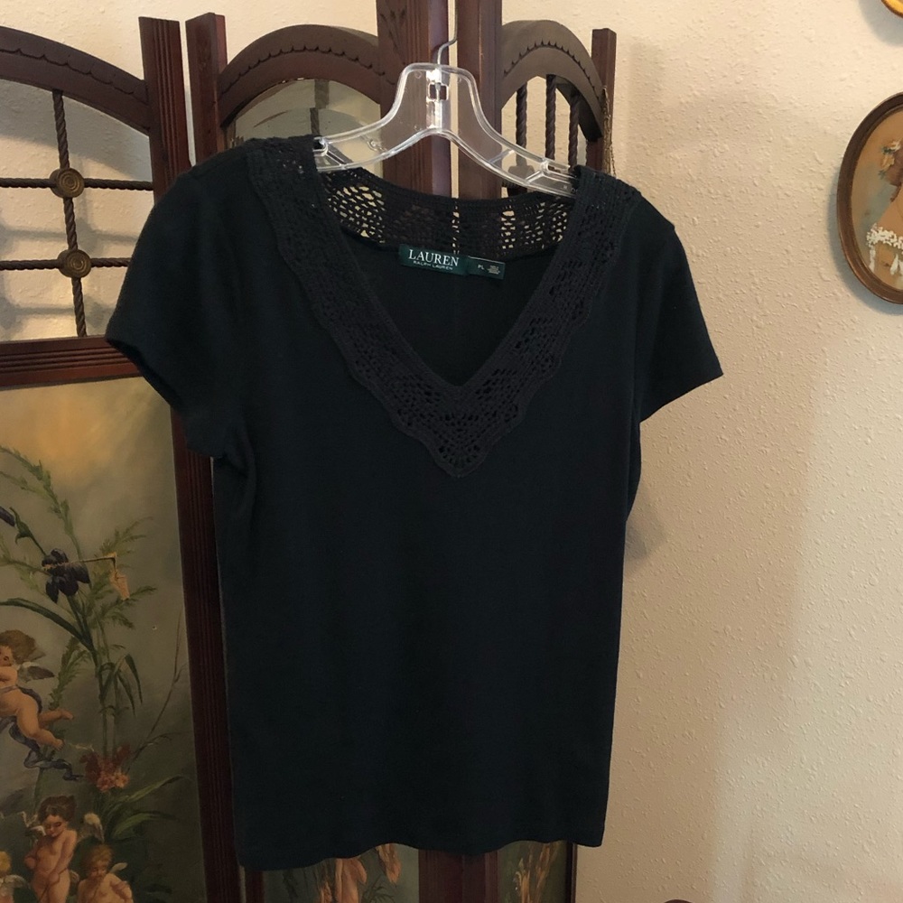 Ralph Lauren Cap Sleeve Knit Top